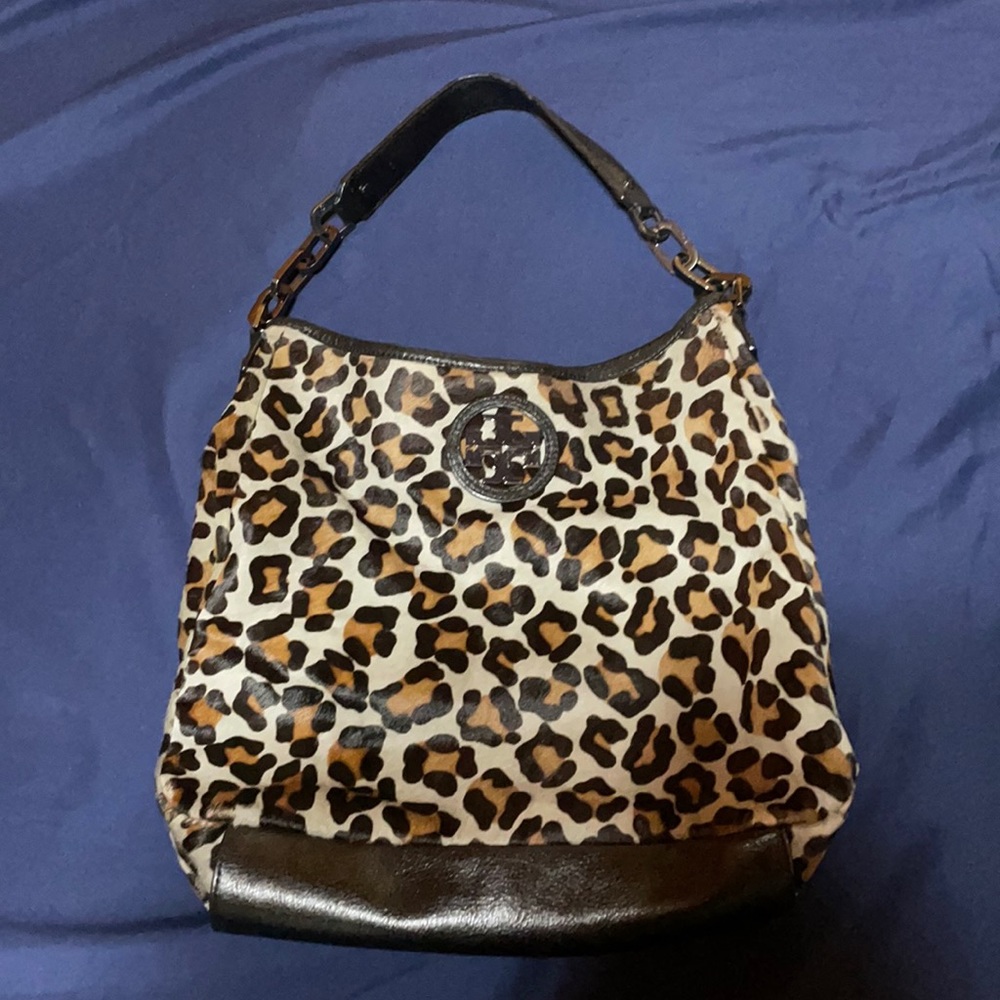 Rare Tory Burch Calf Hair Shoulder Bag in good used condition.